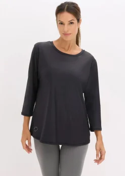 Ultrasoftes Funktionsshirt mit ¾ Ärmel, schnelltrocknend