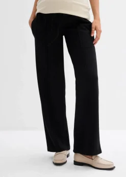 Umstandshose aus Punto di Roma, gerades, weites Bein