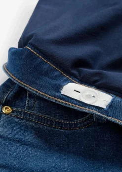 Umstandsjeansshorts aus Baumwoll- Stretchdenim