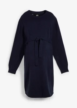 Umstandskleid aus flauschigem Strick