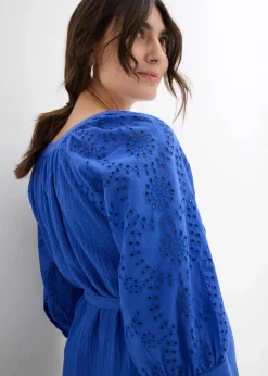 Umstandskleid aus reinem Baumwoll- Musselin