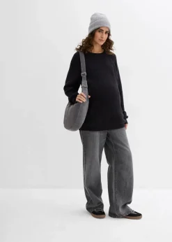 Umstandspullover mit diskreter Stillfunktion