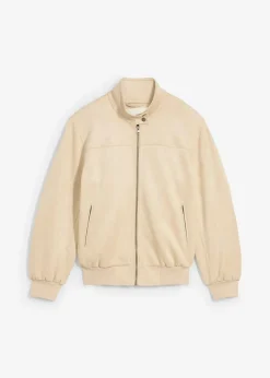 Velourslederimitat-Jacke