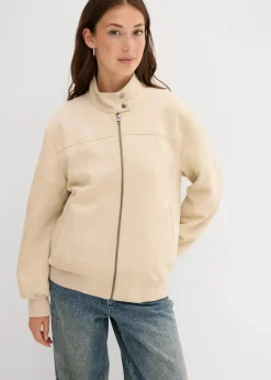 Velourslederimitat-Jacke