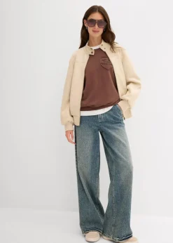 Velourslederimitat-Jacke