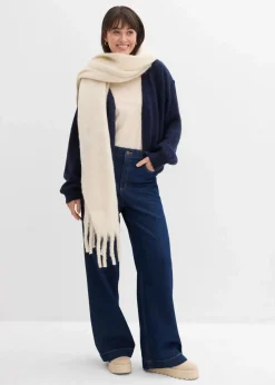 Verkürzte Oversize Grobstrickjacke