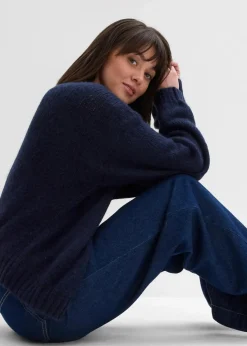 Verkürzte Oversize Grobstrickjacke