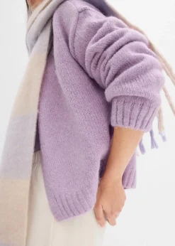 Verkürzte Oversize Grobstrickjacke