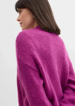 Verkürzte Oversize Grobstrickjacke