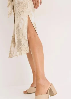 Viskose-Kleid mit Bindeband (2-tlg.Set)