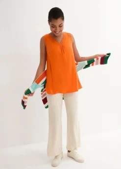 Viskose-Top mit Spitze