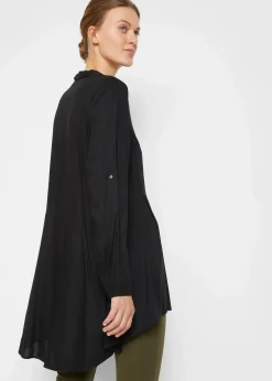 Vokuhila-Bluse aus reiner Viskose