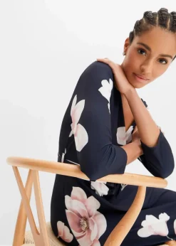 Vokuhila-Kleid aus Jersey mit Bindeband