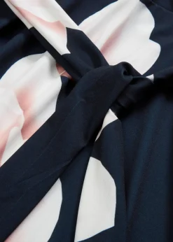 Vokuhila-Kleid aus Jersey mit Bindeband