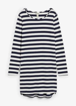 Vokuhila-Kleid aus schwerer reiner Baumwolle