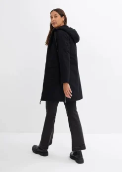 warm wattierter Winterparka mit Teddyfutter in Kapuze