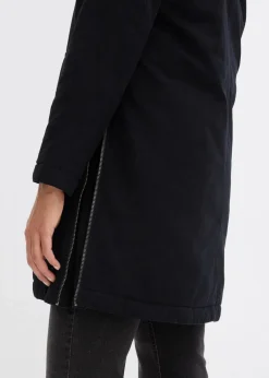 warm wattierter Winterparka mit Teddyfutter in Kapuze