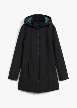 wasserabweisende Funktions-Softshell-Longjacke, Kuschelfleece