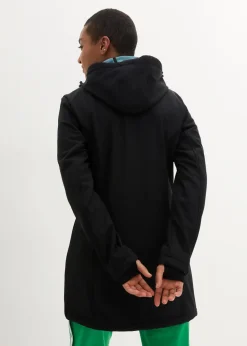 wasserabweisende Funktions-Softshell-Longjacke, Kuschelfleece