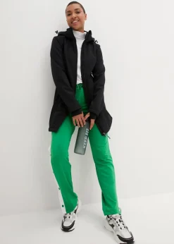 wasserabweisende Funktions-Softshell-Longjacke, Kuschelfleece