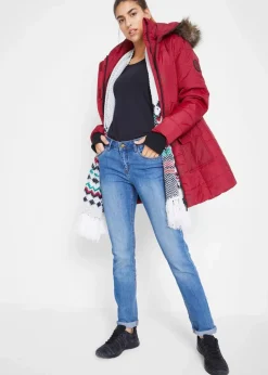 wasserabweisende Funktions-Longjacke in 2-in-1-Optik, gesteppt