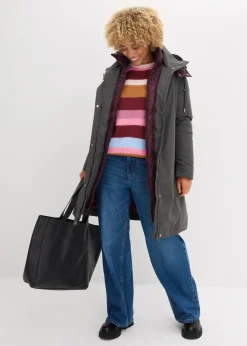 Wasserabweisende Outdoorjacke, 2in1-Optik