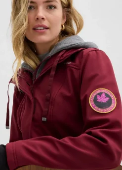 wasserabweisende Softshell-Longjacke, 2 in 1-Optik