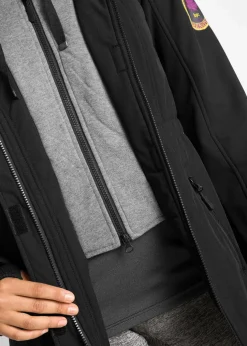 wasserabweisende Softshell-Longjacke, 2 in 1-Optik