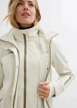 wasserabweisende Stretch-Softshell-Longjacke