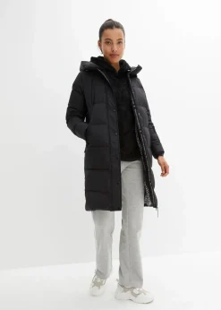 wasserabweisender Daunenmantel mit bedrucktem Innenfutter