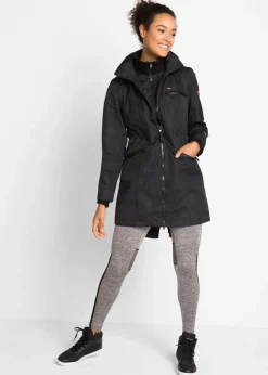 wasserdichter Funktions-Outdoor-Übergangsmantel mit Kapuze, 2 in 1-Optik