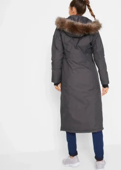 wasserdichter Outdoor-Mantel mit Fellimitat