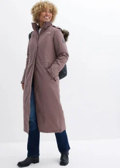 wasserdichter Outdoor-Mantel mit Fellimitat