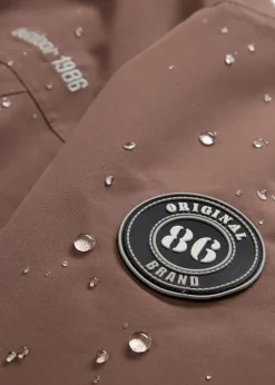 wasserdichter Outdoor-Mantel mit Fellimitat