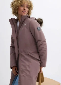 wasserdichter Outdoor-Mantel mit Fellimitat