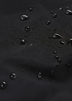 wasserdichter, wattierter Regenmantel in Midi-Länge