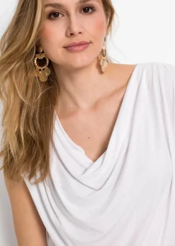 Wasserfall-Shirt aus Viskose-Mix