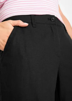 Webhose aus Leinen-Baumwoll-Mix