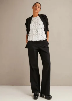 Webhose aus Leinen-Baumwoll-Mix