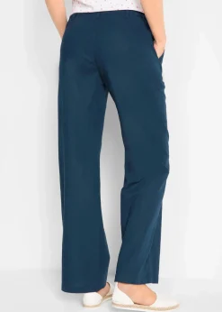 Webhose aus Leinen-Baumwoll-Mix