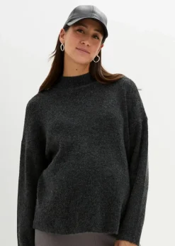 Weicher Umstands-und Stillpullover mit Schlitz