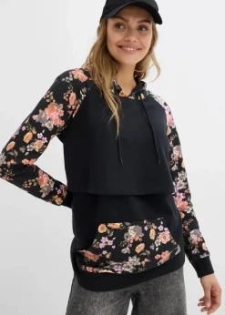 Weiches 2-in-1 Umstands-und Stillsweatshirt