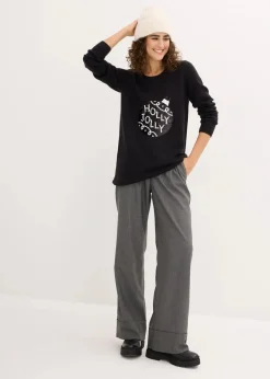 Weihnachtspullover mit Wendepailletten