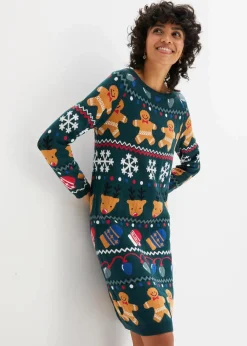 Weihnachts-Strickkleid