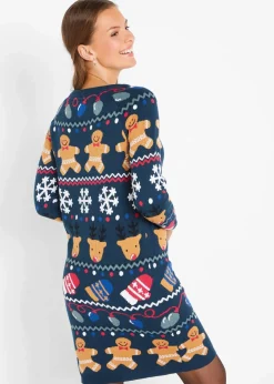 Weihnachts-Strickkleid