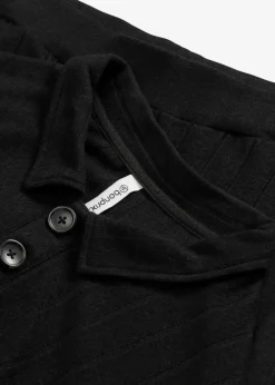 Weit geschnittener Loungewear Hausanzug aus weicher Rippe