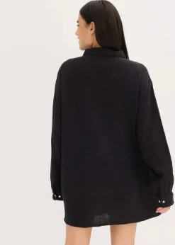 Weit geschnittenes Loungewear Nachthemd aus Musselin