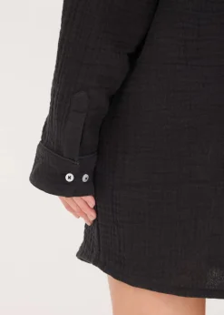 Weit geschnittenes Loungewear Nachthemd aus Musselin