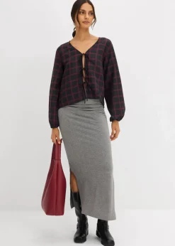 Weite Bluse aus softer Viskose