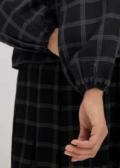 Weite Bluse aus softer Viskose